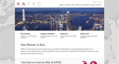 Desktop Screenshot of kayro.com.hk